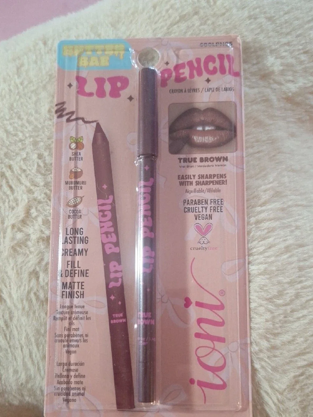 Ioni Butter Balm Lip Treatment Berry Jam, Rose Taupe, Lemon Twist + 3 Lip Liners